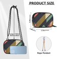 thumbnail image 4 of FORMRS Mini Crossbody Bag for Women Adjustable Shoulder Rope Travel Casual Phone Purse, Green Geometric, 4 of 7