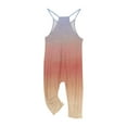 thumbnail image 5 of Odeerbi 5-14 Years Teen Girls Summer Jumpsuit Gradient Camisole Romper Casual Overalls Bib Overall Pantss with Pockets, 5 of 6