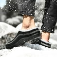 thumbnail image 6 of BONIXOOM Womens Sandals Clearance Slip-On Platform V-Day Casual Winter Shoes For Women Black Size 9, 6 of 9