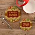 thumbnail image 2 of GZHJMY 2PCS Vintage Thanksgiving Autumn Trivets Pot Holders Set and Placemats Set, Hot Pads, Table Mats for Cooking and Baking, Cotton Braided Hot Pads, 7.09"+9.45", 2 of 7