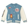 thumbnail image 4 of Marvel Avengers Iron Man Fleece Varsity Bomber Jacket and Jogger Pants Outfit Set Toddler to Big Kid, 4 of 5