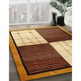 thumbnail image 2 of Ahgly Company Indoor Square Contemporary Brown Red Abstract Area Rugs, 8' Square, 2 of 6