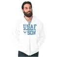 thumbnail image 3 of USAF Son United States Air Force Men Big & Tall Zip Hoodie Brisco Brands 3X, 3 of 5