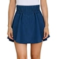thumbnail image 2 of YTCAMLO High Waist Tennis Skirts for Women Athletic Plus Size Mini Skirts with Shorts Moisture Wicking Flowy Skorts Running Workout Skort, Blue XXL, 2 of 6