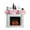 pink, variant on Pink Christmas Mantel Scarf Fireplace Decorations for Living Room, Winter Snowman Xmas Pine Tree Snowy Fireplace Mantel Scarf Cover Runner for Halloween/Thanksgiving/Christmas Decor 60"x17"