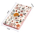 thumbnail image 4 of Libro para servidores BECEERE rosa con 2 bolsillos con cremallera, diseño floral blanco, 4 of 6