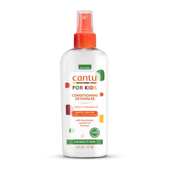 Cantu Kids Conditioning Detangling Spray with Shea Butter, Coconut Oil & Honey, 6 fl oz