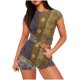 thumbnail image 1 of Camisetas de Mujer Casual Impreso Cuello Redondo de Manga Corta con Pantalones Cortos Elástico de la Cintura, Nylon para Diario Y Todas las Estaciones, 1 of 5