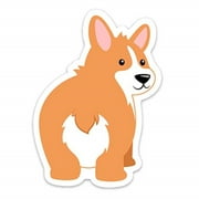 Stickeroonie Dog Stickers, 4" x 3" Corgi Dog Sticker, Cute Dog Vinyl Stickers, Skateboard Stickers, Laptop Stickers, Car Decals, Phone Stickers