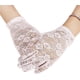 thumbnail image 3 of Guantes de protección solar blancos Guantes cortos de encaje para conducir Protección UV floral Protección solar Protección para las manos Guantes elásticos Encaje Boda Noche Mujeres sexy, 3 of 5