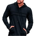 thumbnail image 2 of Maoxin Men's Jacket Fashionable Men's Solid Color Sleeveless Hoodless Casual Outwear Jackets Plus Size Jacket for Men , Black , 3XL, 2 of 6