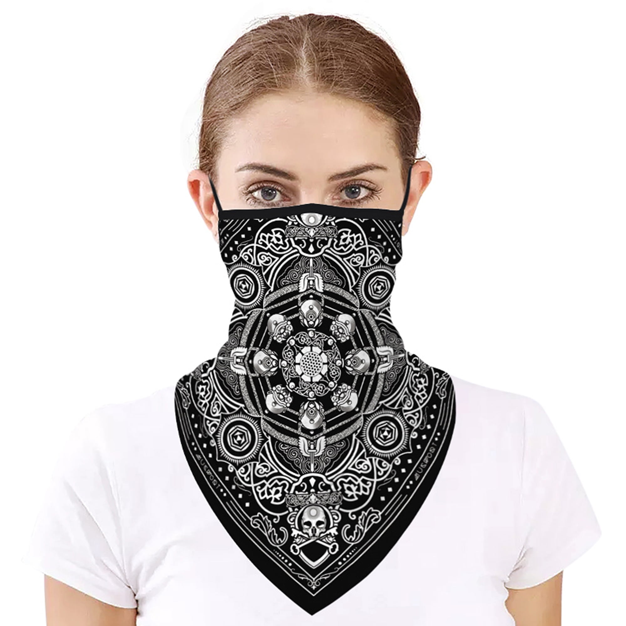 Midua Outdoor Breathable Triangle Bandana Half Face Mouth Neck Mask