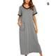 thumbnail image 5 of Qarigey Batas de algodón para mujer: favorecedoras y cómodas para un look romántico diario Camisones y camisones de mujer Sexy Vestidos Gris-plata S, 5 of 6