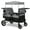 Grey, variant on Jeep Wrangler Deluxe 4 Seater Stroller Wagon by Delta Children - Premium Quad Stroller Wagon for 4 Kids with Convertible Seats, Adjustable Push/Pull Handles, Removable Canopy & Flat Fold, Black/Green