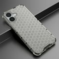 thumbnail image 4 of for iPhone 16e Case Heavy Duty Shockproof Rugged Honeycomb Patterned Design Phone Cases, Anti-Drop, Dual Layer Translucent Protective Cover Women Men For iPhone 16e,Black, 4 of 6