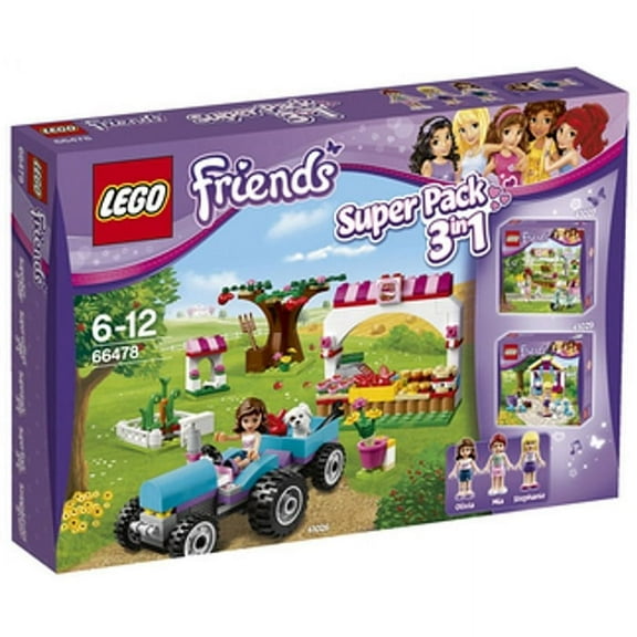 LEGO Friends 3-in-1 Super Pack Interlocking Block Building Set