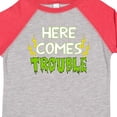 thumbnail image 4 of Inktastic Here Comes Trouble Boys or Girls Toddler T-Shirt, 4 of 5