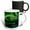 Multicolor, variant on 3drose, Northern Lights over Kuummiit, East Greenland in Danish Territory 1., 11oz Two-tone Yellow Mug
