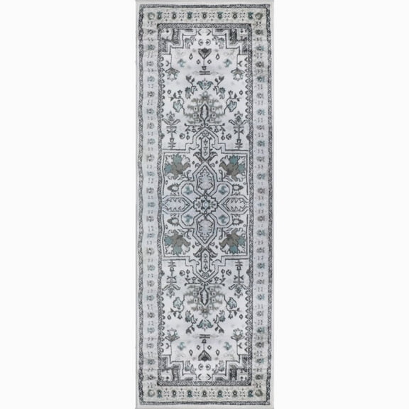 Superior Southwestern Tribal Medallion Indoor Runner Rug, Rivulet, 2' 7" x 8'