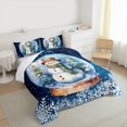 thumbnail image 3 of Homewish Boys Girls Crystal Ball Bedding Comforter Set 2pcs,Xmas Snowman Snowflake Twin Comforter Sets Microfiber,Merry Christmas Breathable Bedding Set,Super Cozy Room Decor, 3 of 8