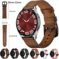 thumbnail image 2 of Correa de cuero para Samsung Galaxy Watch 6/5/4 Classic, banda de 45mm, 44mm, 40mm, 43mm, 47mm, 46mm, 42mm, 2 of 4