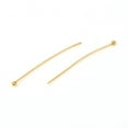 thumbnail image 2 of 50pc 304 Stainless Steel Ball Head Pins Golden 30x0.6mm 22 Gauge Head: 1.8mm DIY, 2 of 2