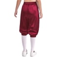 thumbnail image 2 of Aislor Kids Boys Medieval Capri Pants High Rise Waist with Elastic Band Victorian Steampunk Bloomer Burgundy 12, 2 of 7