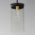 thumbnail image 2 of 12408CLBKSBR-Maxim Lighting-Pinn - 1 Light Pendant-14 Inches Tall and 8 Inches Wide-Black/Satin Brass Finish, 2 of 5