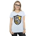 thumbnail image 2 of Harry Potter Womens Hufflepuff Crest Flat Cotton T-Shirt, 2 of 5
