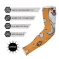 thumbnail image 5 of Bones Dogs Gardening Sleeves UV Sun Protection Cooling Arm Sleeves Anti-Scratch Farmers Sleeves for Women Men, 5 of 7