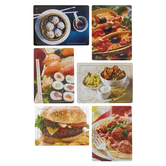Excellerations Multicultural Food Puzzles - Set of 6