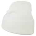 thumbnail image 3 of Get Out Embroidered Long Knit Beanie - White OSFM, 3 of 5