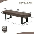 thumbnail image 4 of Jopath 59" Dining Bench, Farmhouse Indoor Kitchen Table Benches, Bed Bench, Industrial Shoe Bench, Entryway Benches, 4 of 9