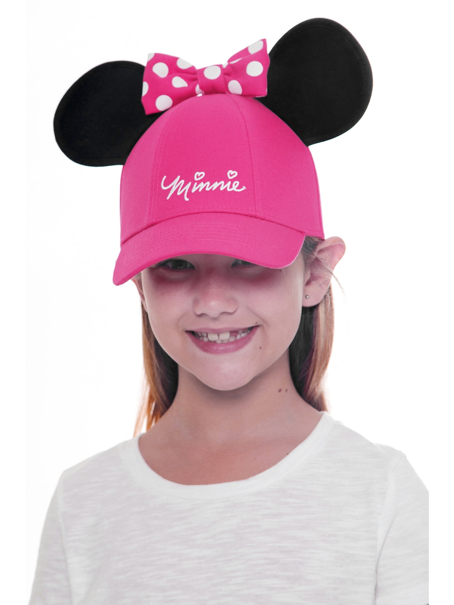 Minnie Mouse Hat with Ears Pink 