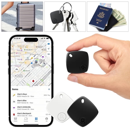 Air Tracker Tag 4Pack for Apple,Smart Wallet Tracker with Find My(iOS Only),IP67...