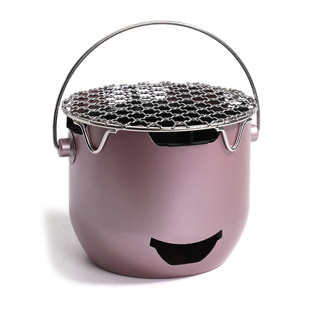 Windproof Small Camping Grills Small Carbon Stove BBQ Portable Charcoal Grills For Outdoor Cooking Family Gathering