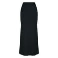 thumbnail image 6 of WRKEKC Wrap Skirts for Women, Casual Skirts for Women, Women's Solid Color Elastic Waist Maxi Stretchy Pull-On Pencil Long Skirt, 6 of 8