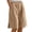 Brown -AC06, variant on Inglocry Womens Bermuda Shorts Knee Length Wide Leg Linen Long Shorts with Pockets Summer Casual Elastic High Waist Short Pants Brown XL