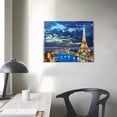 thumbnail image 4 of Creowell Paris Window View Decor Wall Sticker Eiffel Tower Wall Art Wall Decal 3D Window Wall Sticker Eiffel Canvas Art Poster and Wall Art Picture Print Modern Family Bedroom Decor 20x16 in/16x12 in, 4 of 6