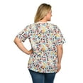 thumbnail image 5 of Womens Plus Size Mickey Minnie Mouse Pluto Goofy T-Shirt Disney All-Over Print, 5 of 8