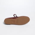 thumbnail image 6 of Miqool Womens Mary Jane Flats Low Heel Round Toe Bowknot Contrast Lace Shallow Mouth One Buckle Casual PU Shoes, 6 of 8