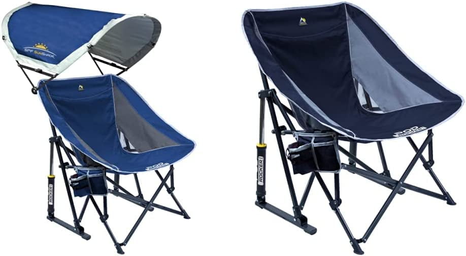 Polyester Sonnenschutz Campingstuhl Mit Sonnendach – Faltbarer Klappstuhl Für Angel, Garten & Camping, 150 Kg Campingstuhl Mit Sonnendach Angelstuhl Faltbar 150kg