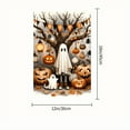 thumbnail image 4 of 1pc 2D flat Halloween BOO! Banner, Pumpkin and Ghost Design, Orange and Black Indoor/Outdoor Decoration, 4 of 5