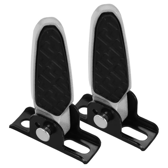 Motorcycle Foot Rest Folding Bicycle Pedals Pegs for E-bike Electric Scooter Travel Black