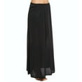 thumbnail image 1 of Women's Shadowline 4711638 38 Inch Long Flare Half Slip (Black L), 1 of 4