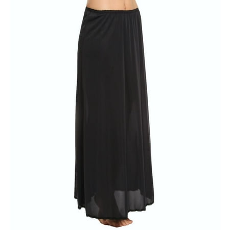 

Women s Shadowline 4711638 38 Inch Long Flare Half Slip (Black S)