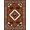 Brown, Pattern 10, variant on ODIKA 8'x10' Washable Area Rug Durable, Non-Slip Large Cabin Arrowhead Border Stepped Geometric Livingroom Neutral for Living Room, Under Sectional, Family