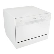 Danby 6 Place Setting Countertop Dishwasher in White (DDW621WDB)