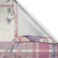 thumbnail image 2 of Ambesonne Pastel Plaid Kitchen Curtains, Romantic Soft Floral, 55"x45", Lilac and Pale Pink, 2 of 3