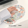 thumbnail image 3 of Colorful Floral Pattern Mouse Pad Wrist Support,Ergonomic Mouse Pad with Wrist Rest,Smooth Surface and Non - Slip PU Base for Pain Relief, Laptop, Office & Home, 3 of 9